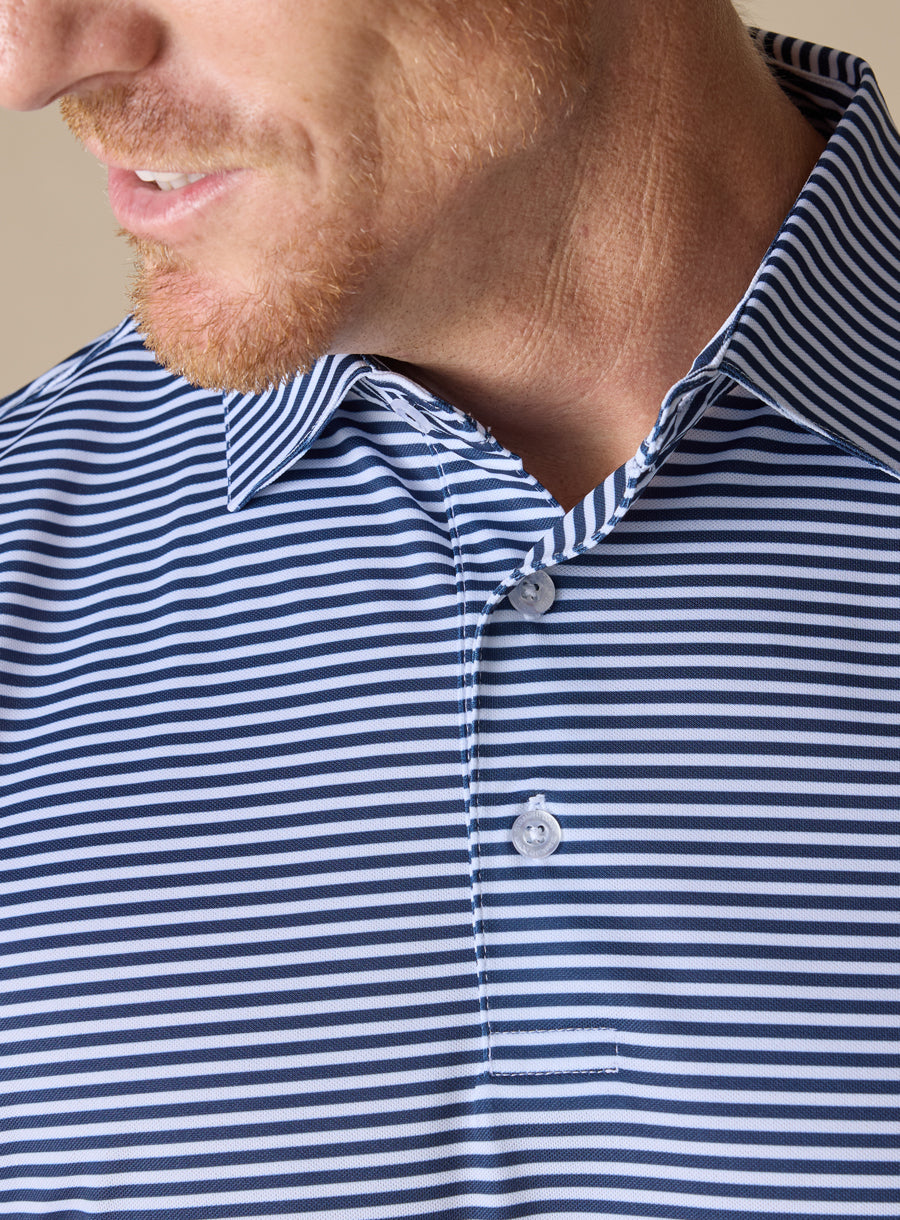 Del Mar Stripe Polo
