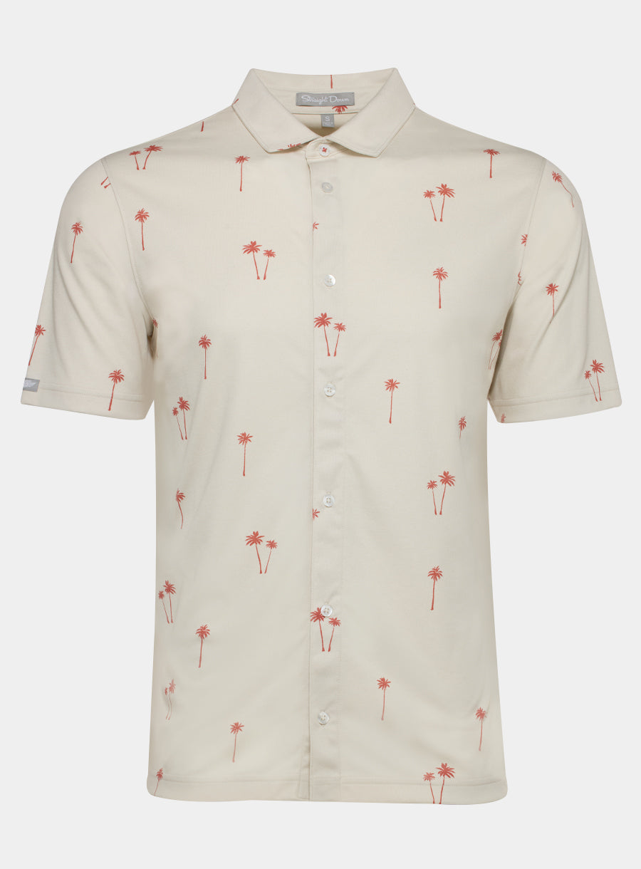 Lonely Palms Full Button Polo
