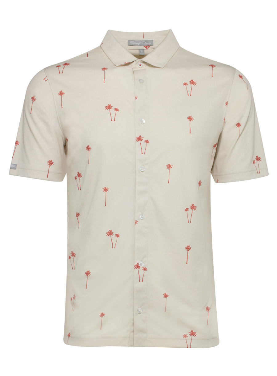 Lonely Palms Full Button Polo
