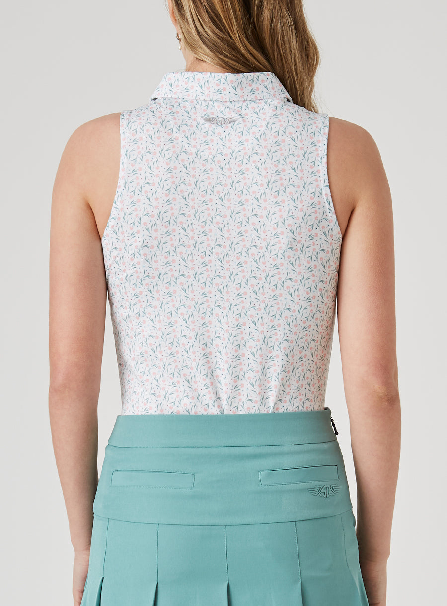 Freya Sleeveless Polo
