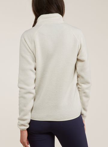 White Fleece Cady Quarter Zip