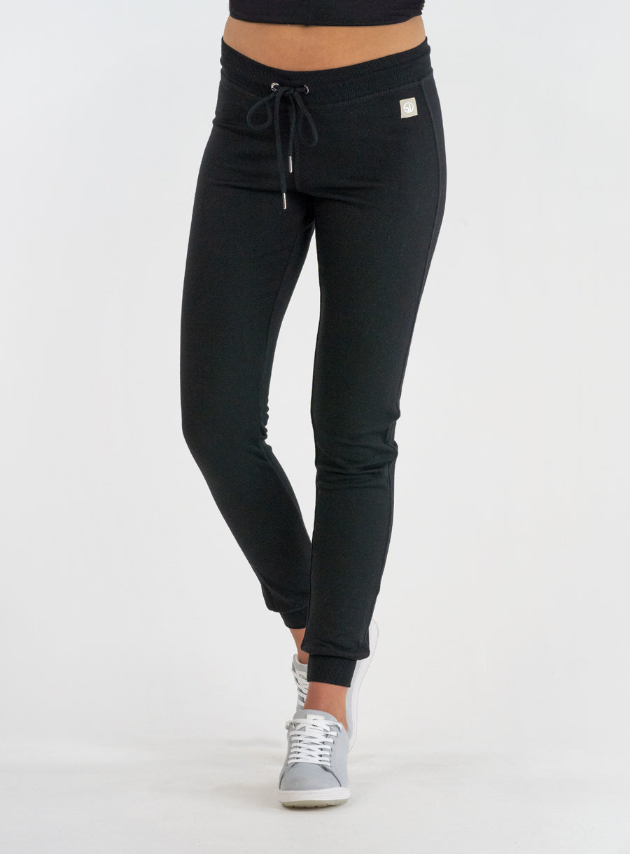 Womens Joggers  The Brushed Terry Joggers Carbon Black